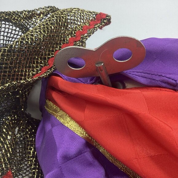 Vtg Madame Verte Porcelain Musical Clown Doll Wind Up Back Collectible 17” Rare - Picture 12 of 12